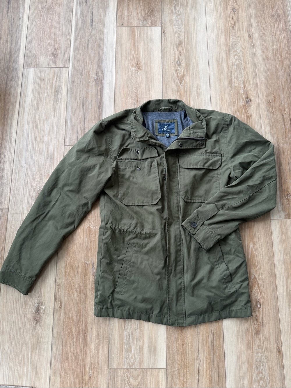 Men's Olive Green Field Jacket - Classic Utility Coat